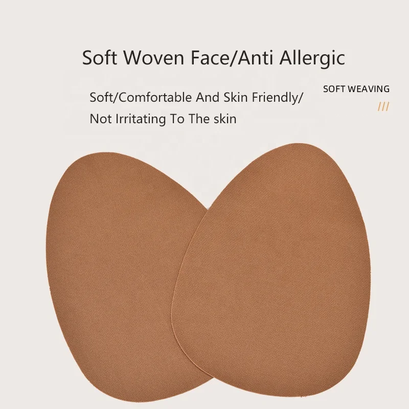 Custom Disposable Cotton Fabric Breathable Nipple Cover Push Up Nipple Pasties Sexy Large Nipple Covers