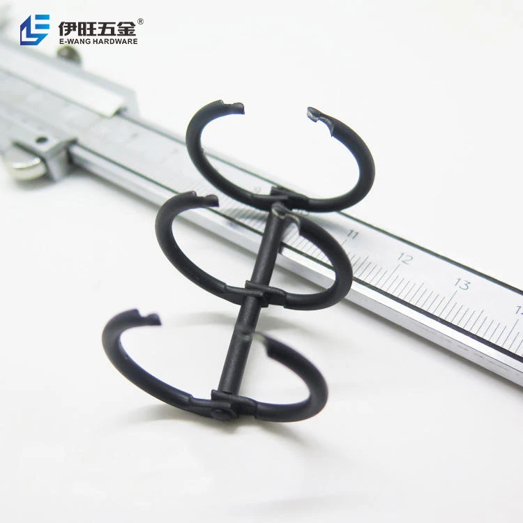 YIWANG Metal Black 30mm Calendar Loose Leaf Book Binder Ring Clips
