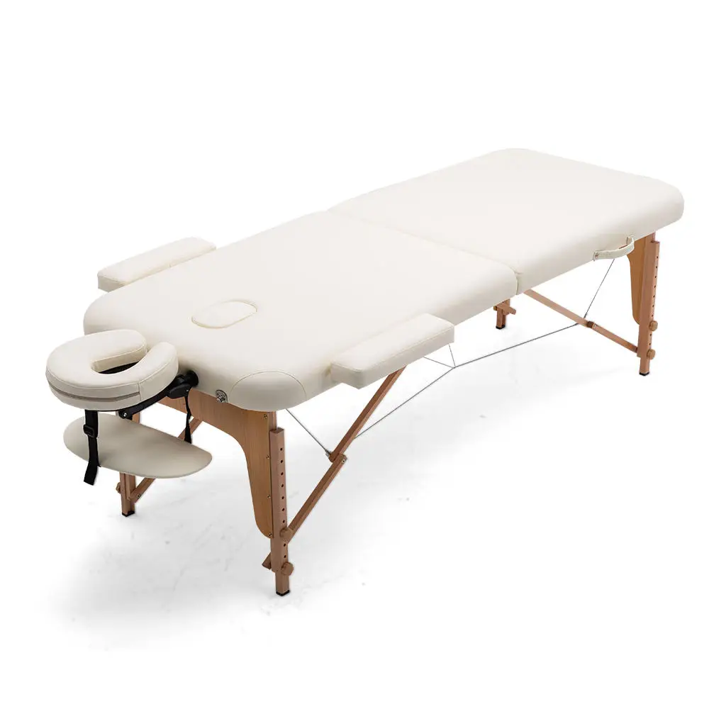 Most Popular Wood Base Camillas De Masajes Adjustable Synthetic Leather Massage Table Spa Adjustable Bed With Massage