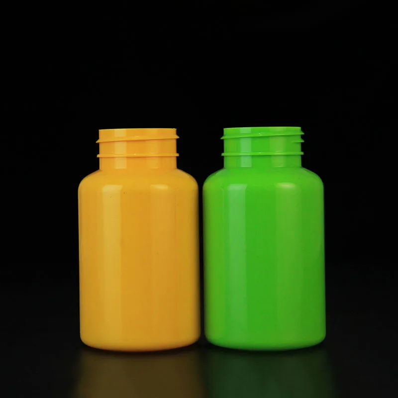 250ml 8OZ PET Protein Pill Tablet Capsule Container Medical Vitamin Pink Plastic Bottle With Turn the lid