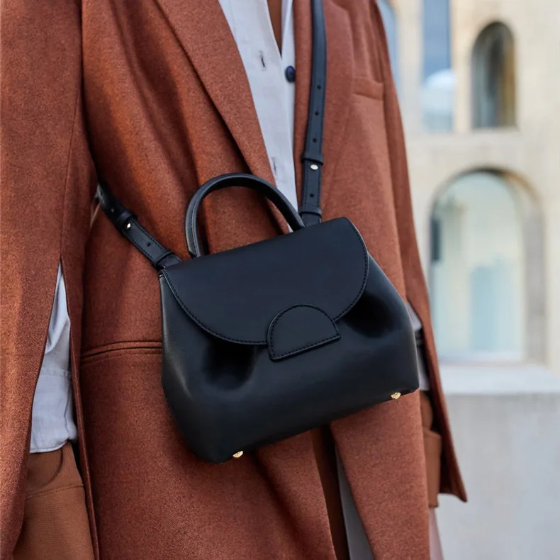 Sac A Main Femme Designer Bag Polene Hand Bag Women Handbags Luxury GENUINE LEATHER Casual Designer Dumpling Shoulder Bag