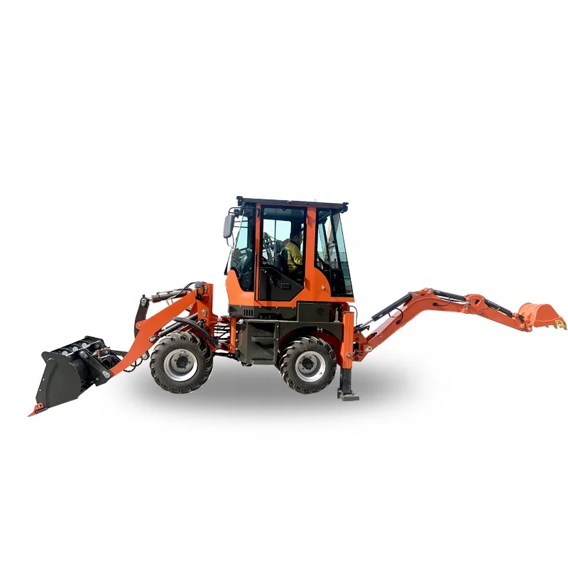 Earth Moving Machinery Cheap New condition Small Mini Towable Backhoe Loader Excavator