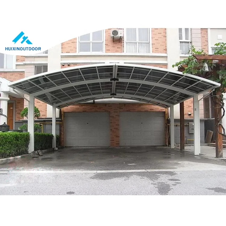 Cantilever storage car parking shelter double sheet uv protection car port awning sun shade pergola canpony 2 post shed carport