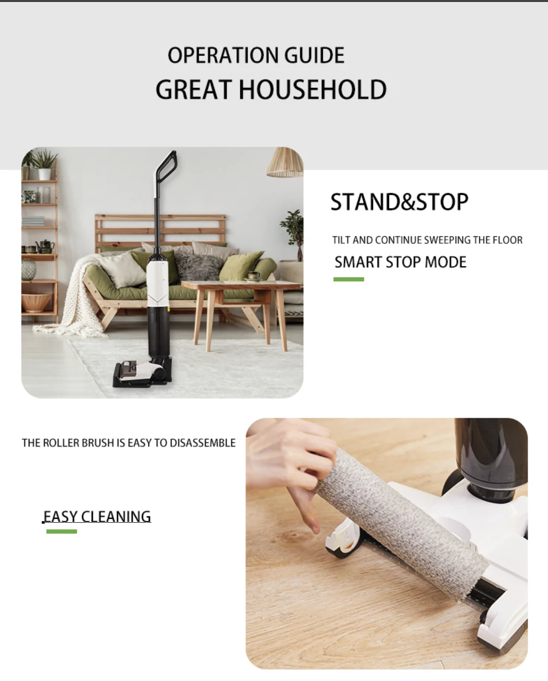 Professional Household Floor cleaner  Wireless Handheld vacuum cleaner Electronic Smart wet dry vacuum cleaner