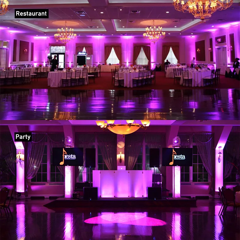 DJ Disco Stage Light Uplight Battery Wireless RGBWAUV 6*18w Wireless Battery Led Par Can Light