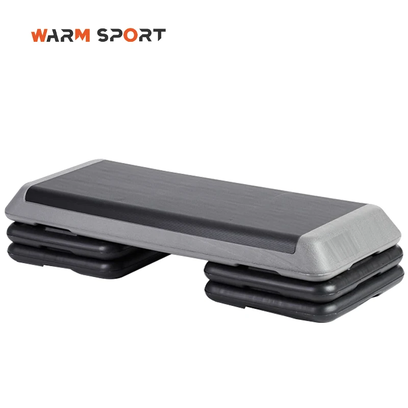 Factory Wholesale Custom Logo Home Exercise Fitness Adjustable Gym Platform Stepper 3 Levels Aerobic Step