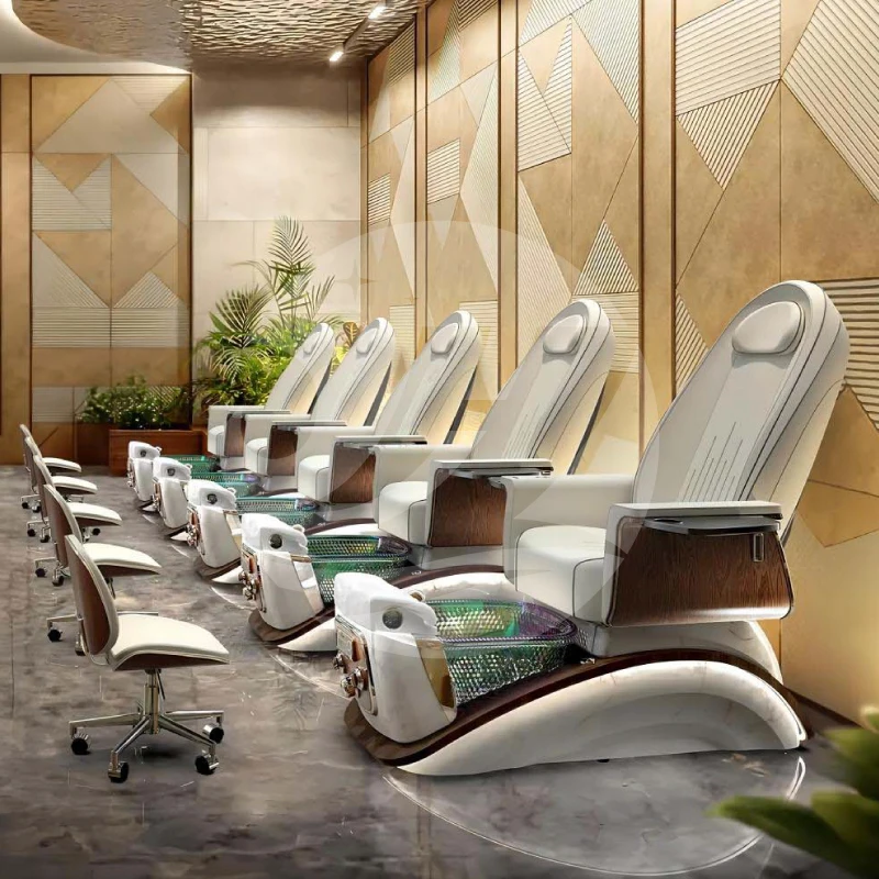 Best price nail salon furniture foot spa pedicure chair reclining knead massage manicure pedicure chairs electric