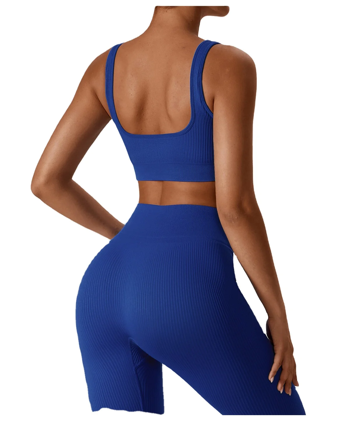 Pt Sports Seamless Bra Pads Removable Classic U Beauty Back Low Neck Sexy Crop Top Elastic Soft Comfortable Ribbed  Shockproof