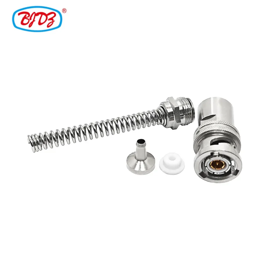 Manufacturer supply Triax BNC 1553B TRB Connector with TRX142 Cable Connector with Spring Protection RF Coaxial Connector