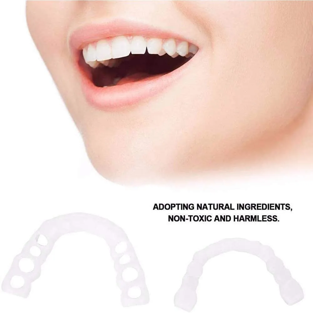 Silicone material 100% brand new and high quality simulated whitening braces shiny smile wholesale price for home use