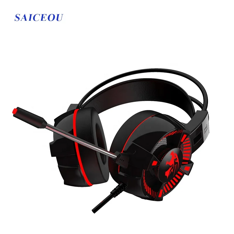 Amazon Ebay hottest Professional mega bass Game Headset PC gaming headphone with microphone and adjustable pad