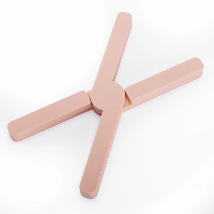 X Shape Creative Folding Insulation Pad Household Kitchen Pot Cups and Dishes Heat Resistant Silicone Antiskid Dining Table Mat