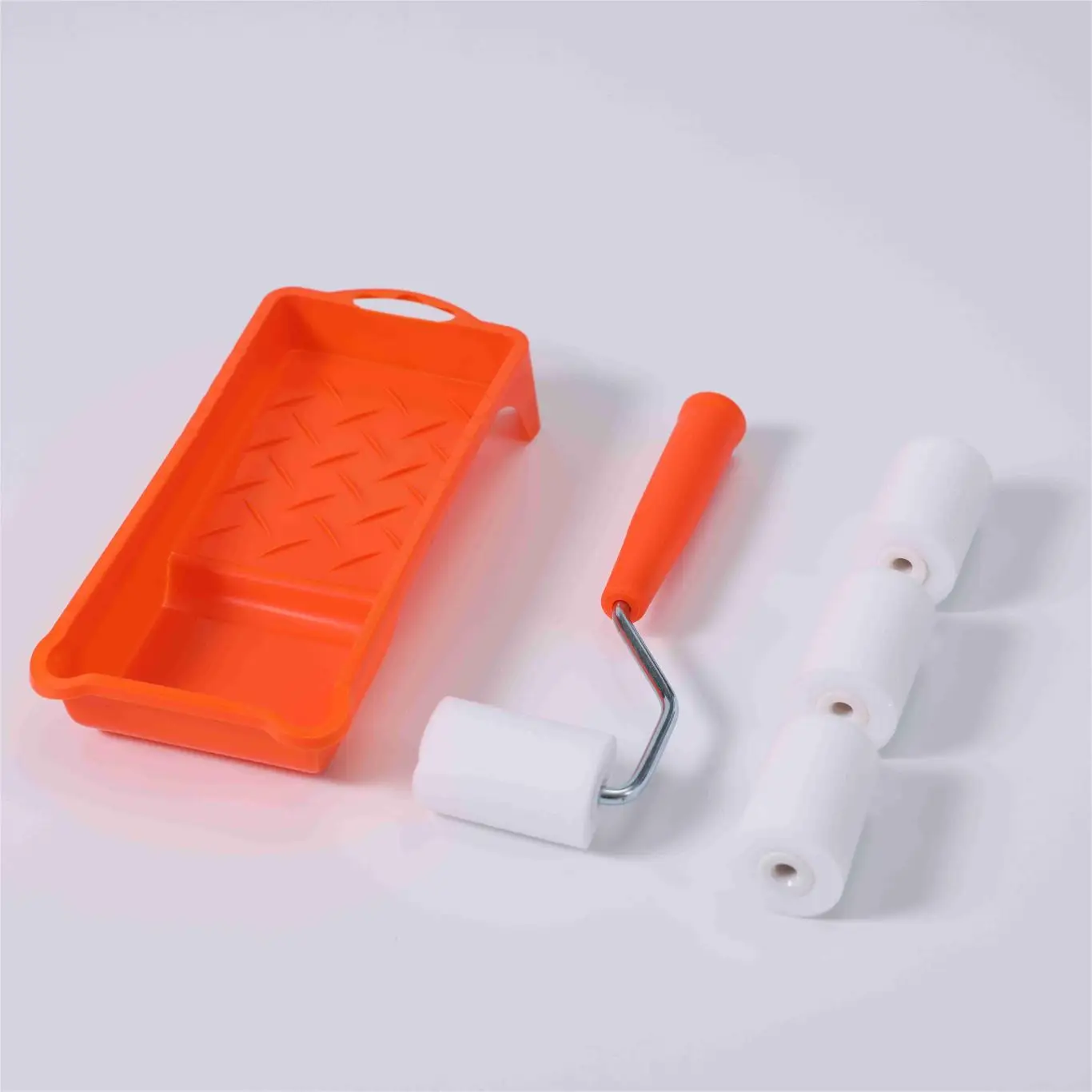 2 inch mini Factory direct sales orange paint tools kit paint roller set paint tray set