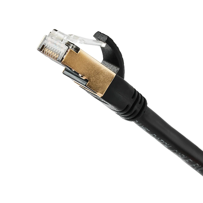 High Speed Cat8 SFTP Lan Cable 2000MHZ 40Gbps RJ45 Connector Patch Cord PVC Jacket High Quality Ethernet Cable