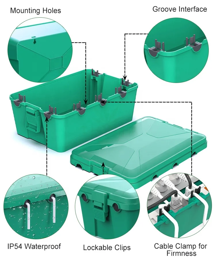 household waterproof socket box extension junction box IP54 connection box