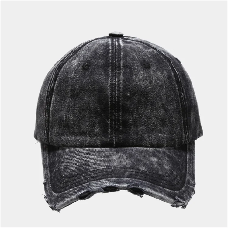 Simple wash made old casual curved brim visor Trucker baseball Hat