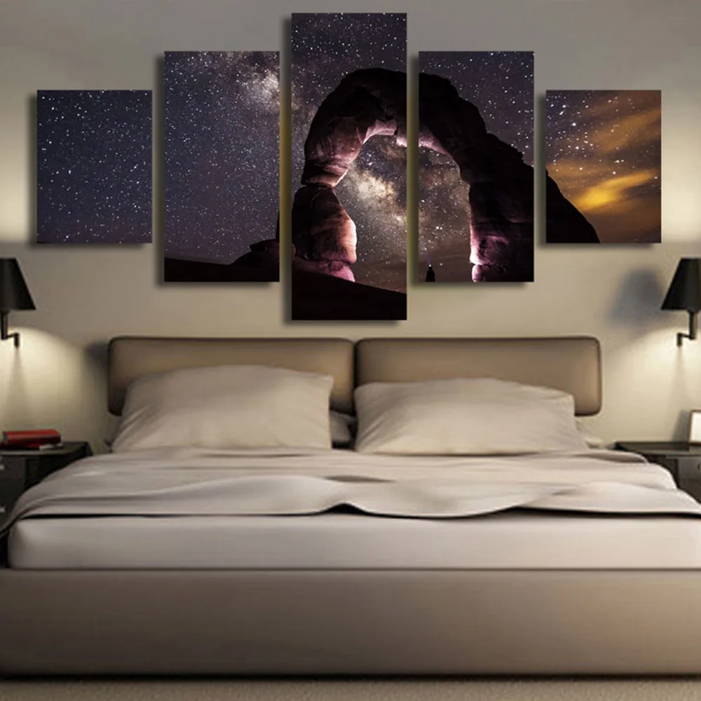 Modern Abstract Star Sky Decorative Canvas Art printing canvas Work Wall art Painting