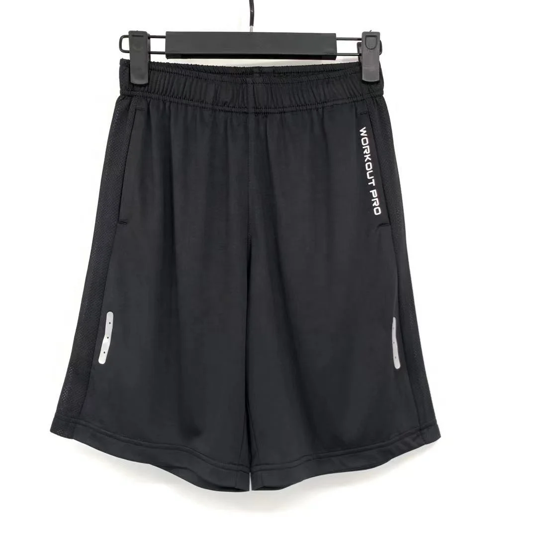 Оптовая продажа, крутые Короткие штаны Ice из полиэстера, эластичная кокетка из сетчатой ткани с принтом на заказ, штаны для бега для мальчиков