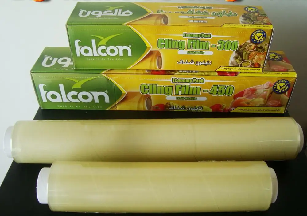 Best fresh Micron PVC Cling Film ,Jumbo stretch film, FLACON wrap magic big roll cling film