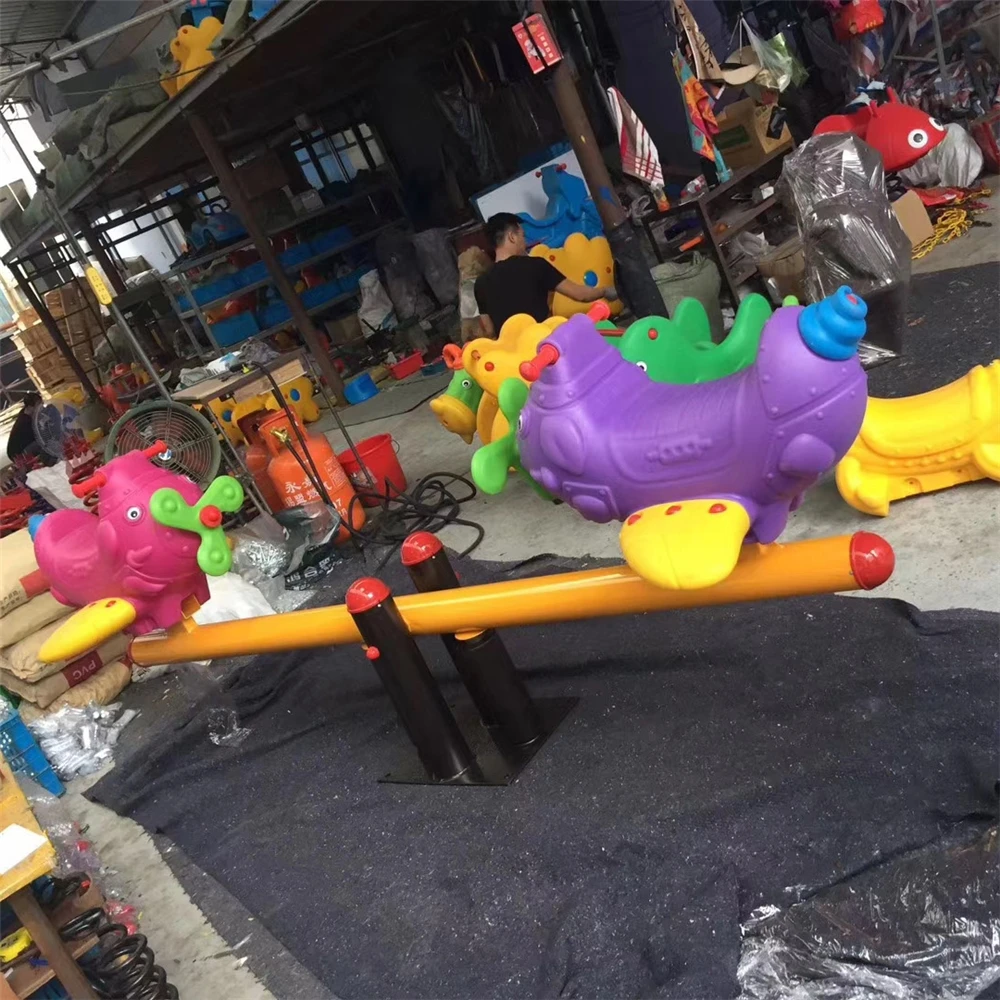 
Hot Selling Inclusive Play Centers Metal Toddler Toy Animal Rocker For Small Yards 