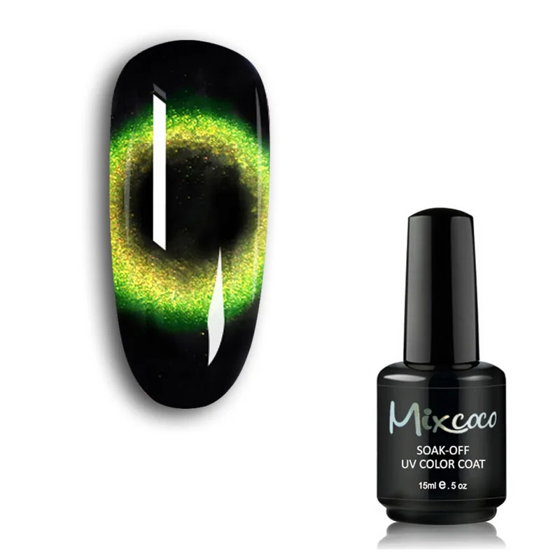 Mixcoco Galaxy 9D Cat Eye Nail Gel Soak Off Magnetic Gel Nail Polish Diy Magnet Nail Art Gel Varnish uvgel painting salon supply