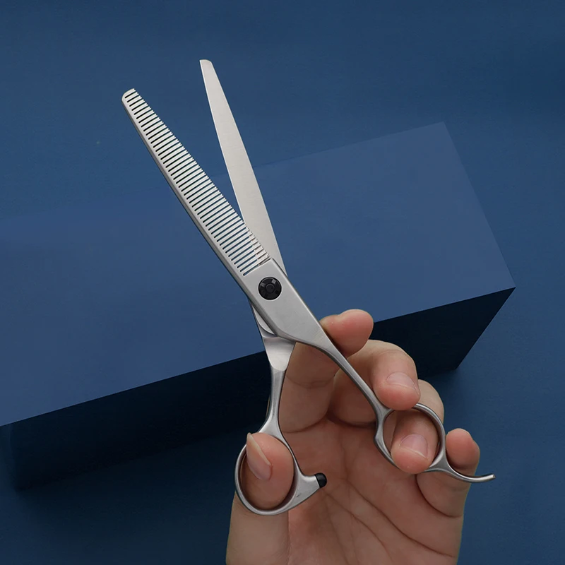 Factory Customized Stainless Steel Bearing Dog Cutting Curved Chunker Shears Japan Pet Grooming Scissors