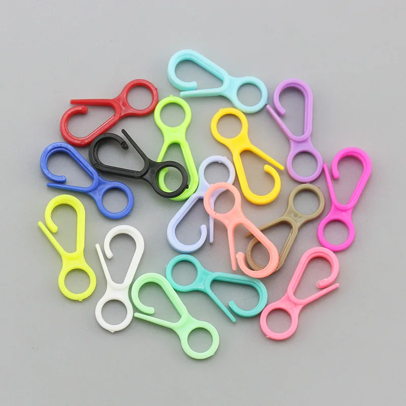 Factory Custom Hanger Webbing Quick Release PP Small Plastic Spring Clip Strap Hook Rotary Swivel Snap for 8mm Rope