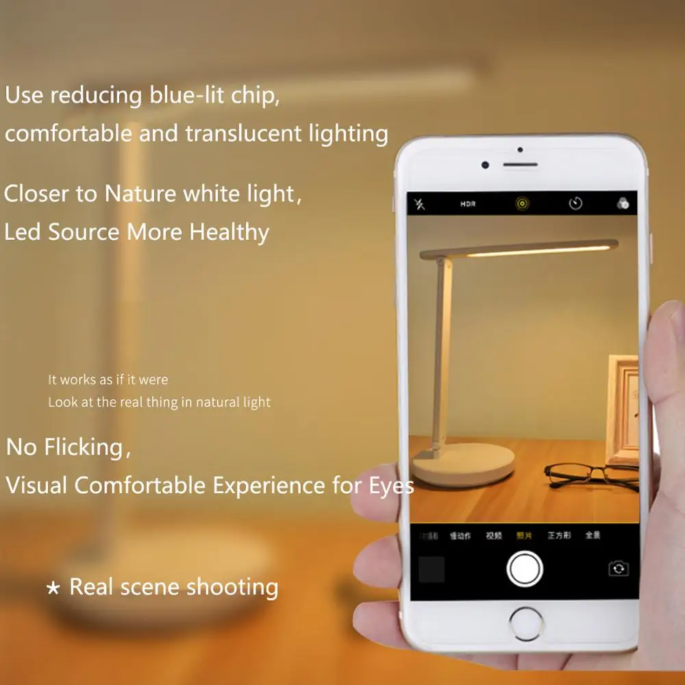 Flexible Dimmable Modern Office Lamp Touch Light Decorate Hotel Reading Study Led Desk Table Lamp With USB and holder