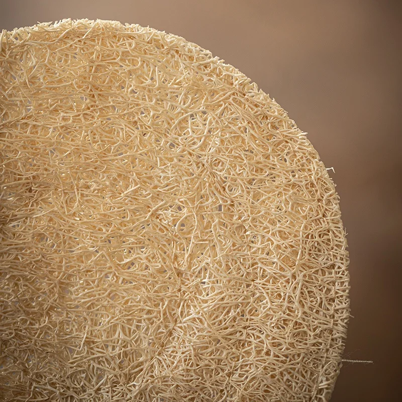 Круглый коврик для чашки Loofah изолированный кастрюли подставка чая из ротанга чайник чайный набор