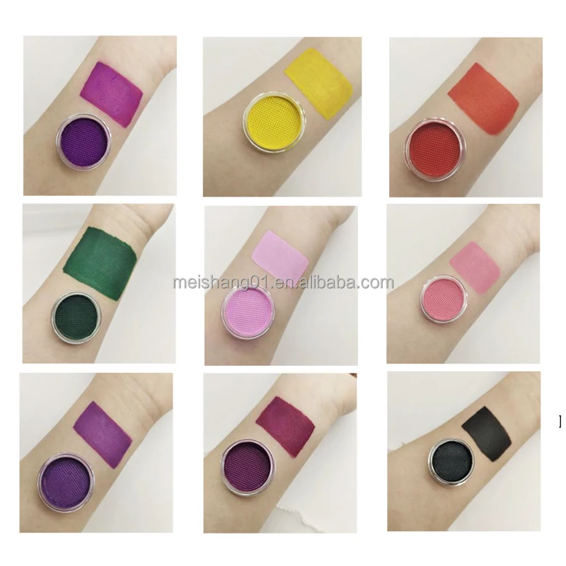wholesale supplies water-based 30g black and other colors paint set together with face painting