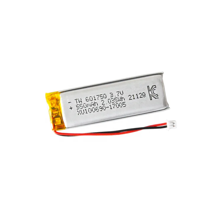 high quality rechargeable battery 3.7v 601750 550mah lithium battery for Gamepad