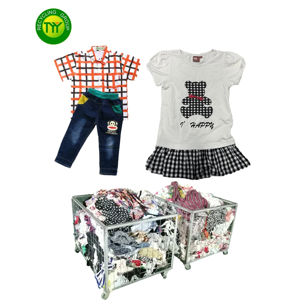 US high mixed used baby clothes baby children summer wear used clothes bales used girls dress second hand clothing