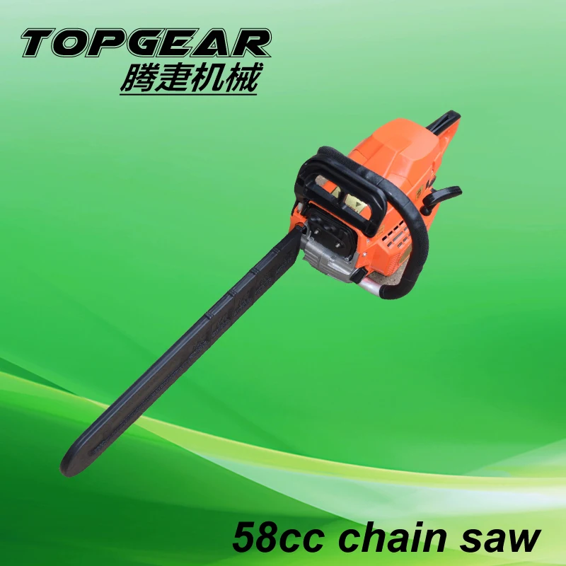 China Topgear brand 52cc cs5200 chainsaw with 18 inch bar and chain