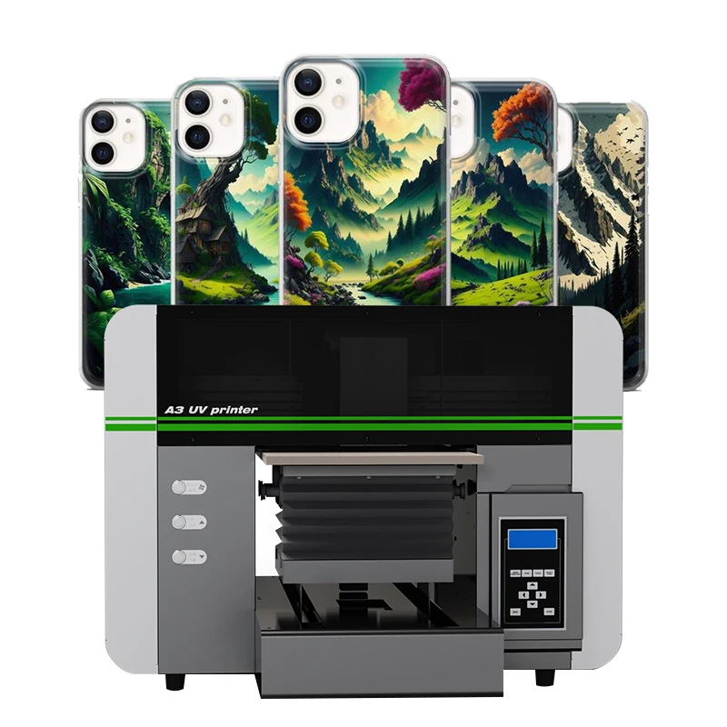 A3 UV DTF Printer XP600 Mini hybrid textile machinery Flat nail sticker phone case Photo color paper cup printing machine