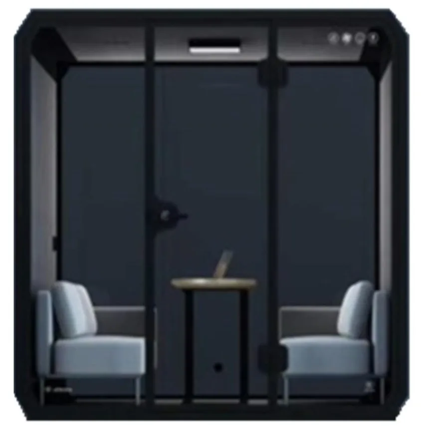 2 person conference soundproof office privacy phone booth sound insulation office meeting pod
