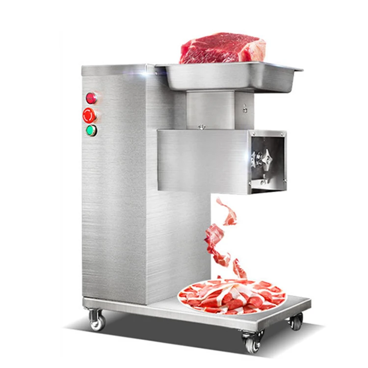 Chicken Fillet Breast Slicer Thickness Fresh Meat Slicing Shredder Cube Dicer Cutter Meat Cutting Machine