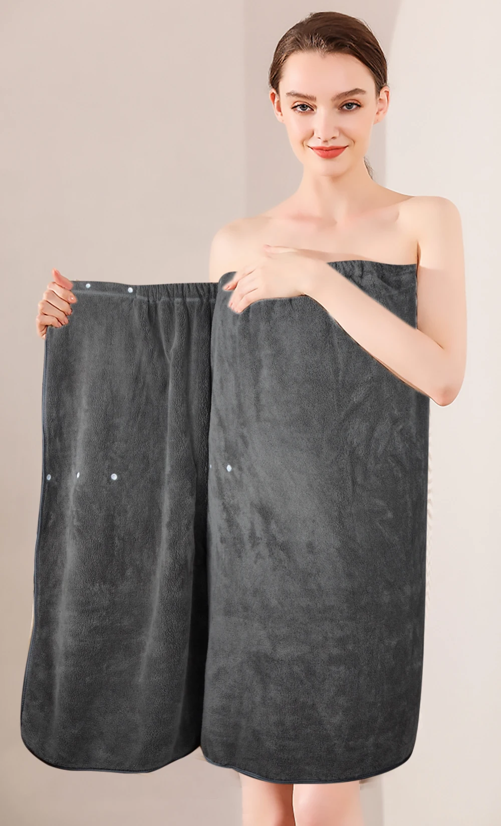 Hot Sale Women Spa Bath Wrap Towel Super Absorbent Bath Gown Microfiber Bath Towel