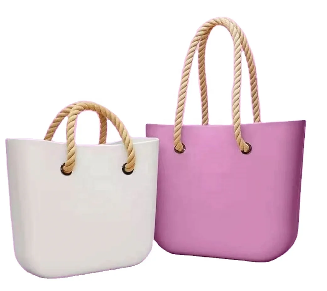 Custom Logo Wholesale Silicone Bag Makeup Handbag Tote Beach Shoulder Waterproof