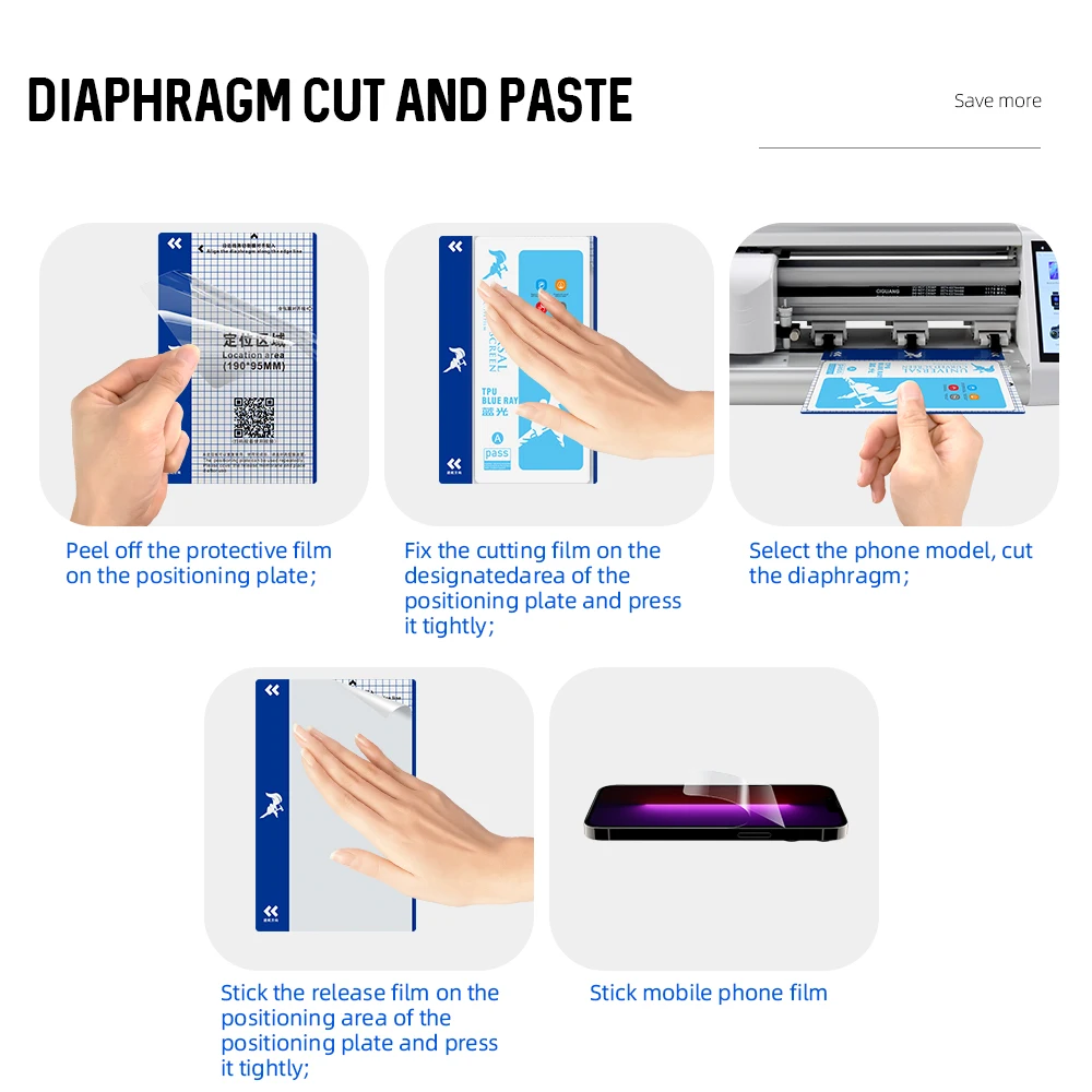 Anti Blue Light Phone Screen Protector Hydrogel Film Protective Matte Tpu Film Hidrogel Sheet