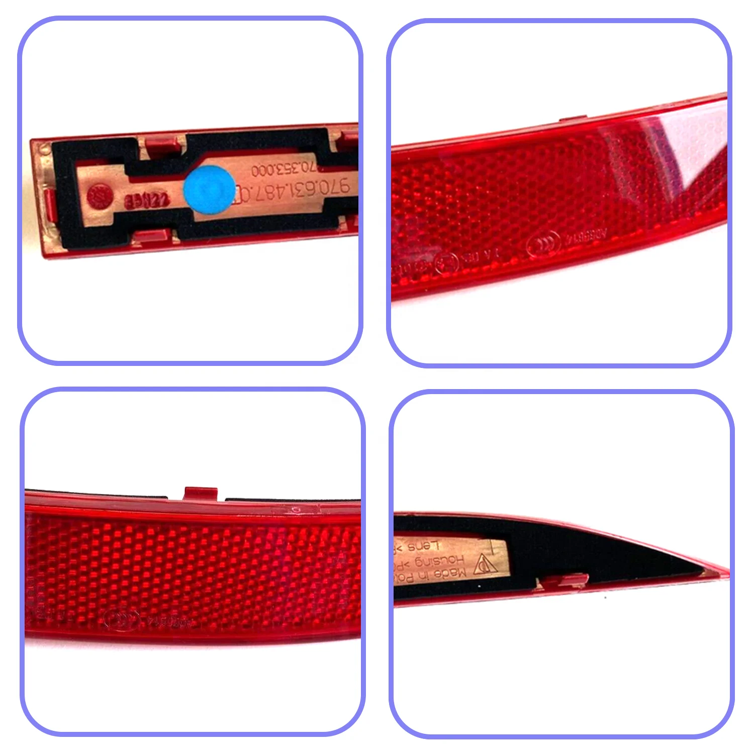 MANER Auto engine System 97063148701 high quality Rear Bumper Reflector for Porsche Panamera 970 2010-2016