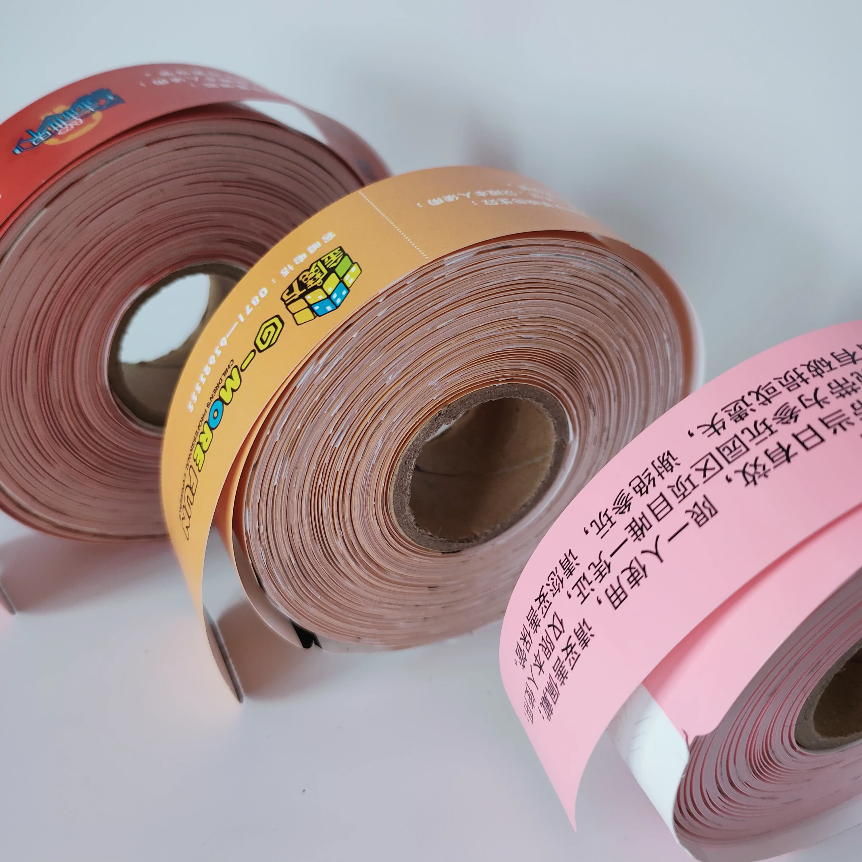 Custom Logo yourself Printable Paper Identification Wristband self adhesive thermal Barcode Bracelets