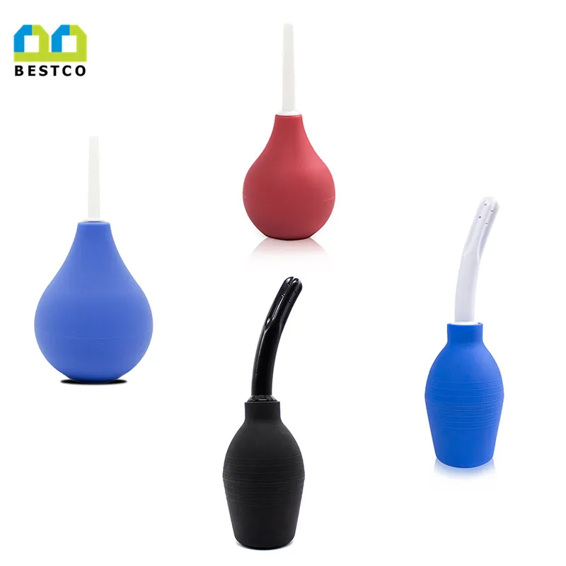 4 size rubber enema anal cleaning enemator anal cleaner adult ana douche rectal syringe syringe pump