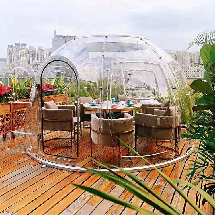 High Quality Outdoor Inflatable Bubble Lodge Camping Hotel Tent House Star Dome House Prefabricated Cabin House