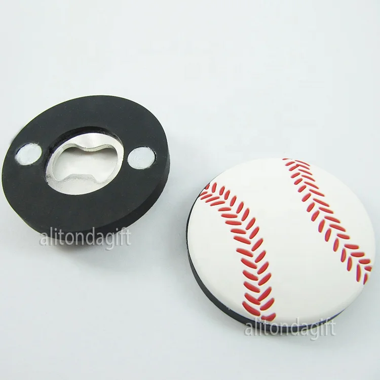 Wholesale promotional basketball football metal bottle opener custom logo shape beer bottle opener for home bar sports activity