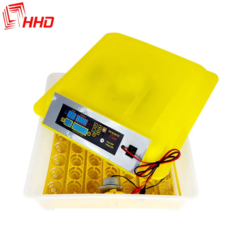 HHD Mini Automatic Egg Incubator 48 Eggs Incubator 12 Volt Battery Egg Hatching Machine Chicken Duck Goose Quail