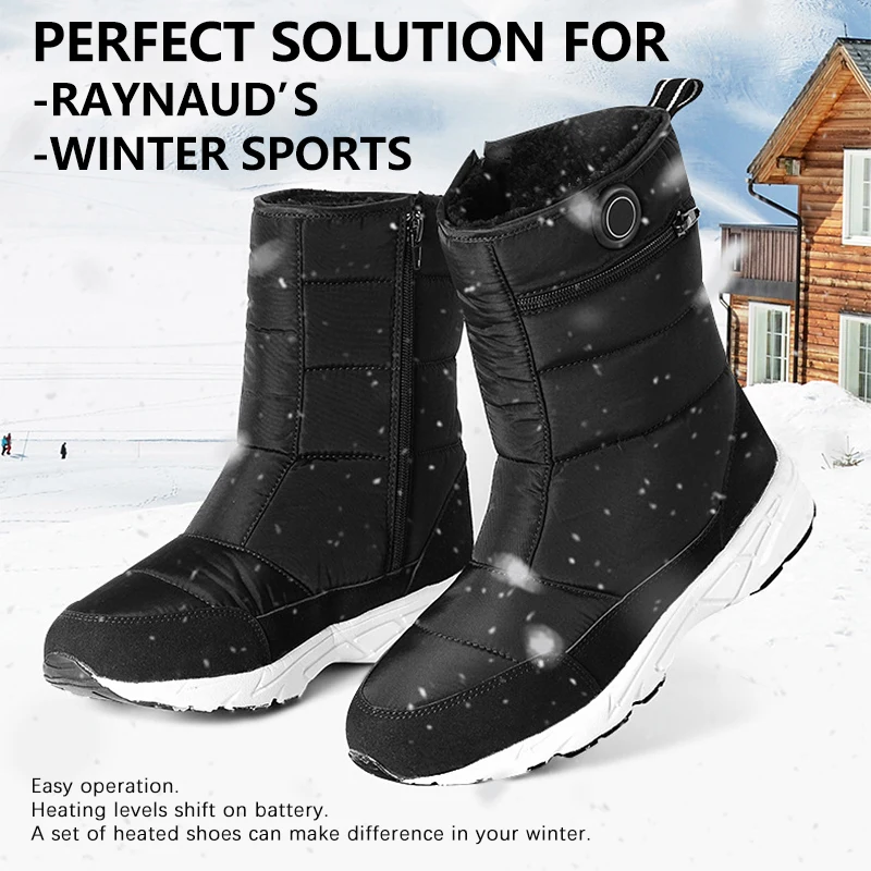 2022 scarpe riscaldate chaussures chauffantes electriques Winter Woman Graphene Rechargeable Electric Battery Heated Boots