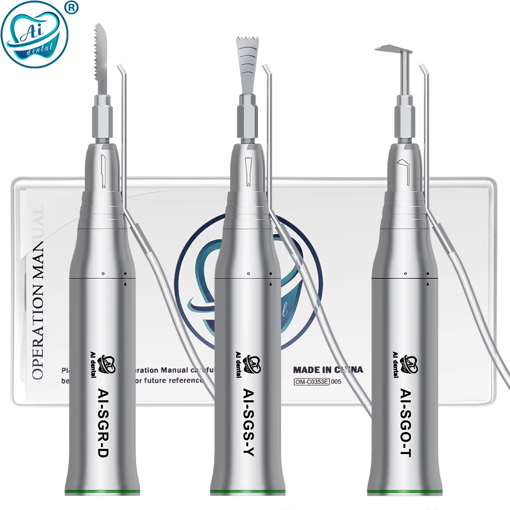 AI-SGR-D/SGS-Y/SGO-T External Spray Stainless Steel Dismantlable Micro Saw 3:1 Bone Cutting Dental Korea Implant Handpiece Tools