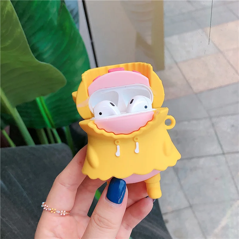 BOORUI чехол для наушников lucky с изображением милой свиньи airpod силиконовый защитный подходит airpods 1/2