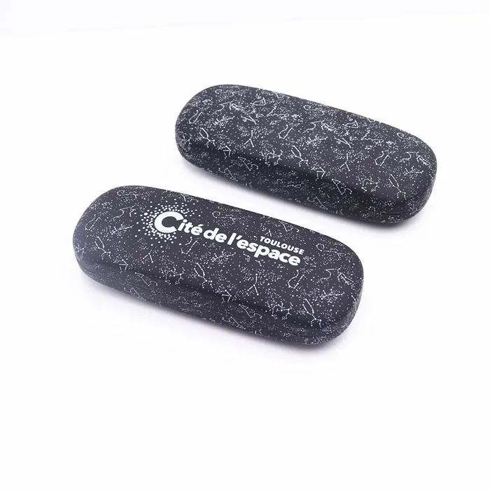 Bestpackaging cheap price eyeglasses case custom spectacle case Leather Metal optics glasses case
