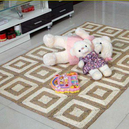 Durable L 92.0*W 61*H 1.5 cm Woven Grass Floor Mats House